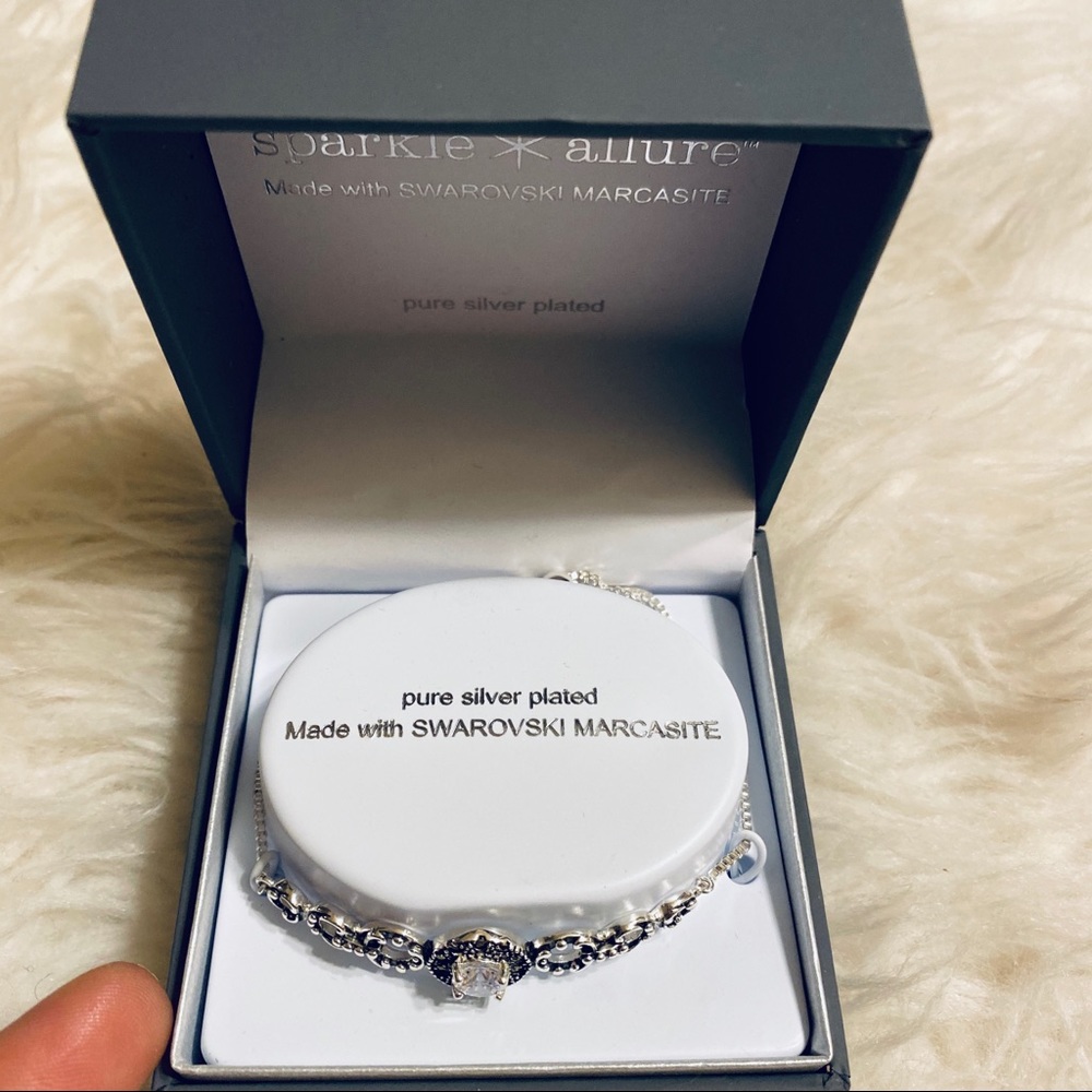 Sparkle Allure Swarovski Silver Bracelet - Picture 4 of 8